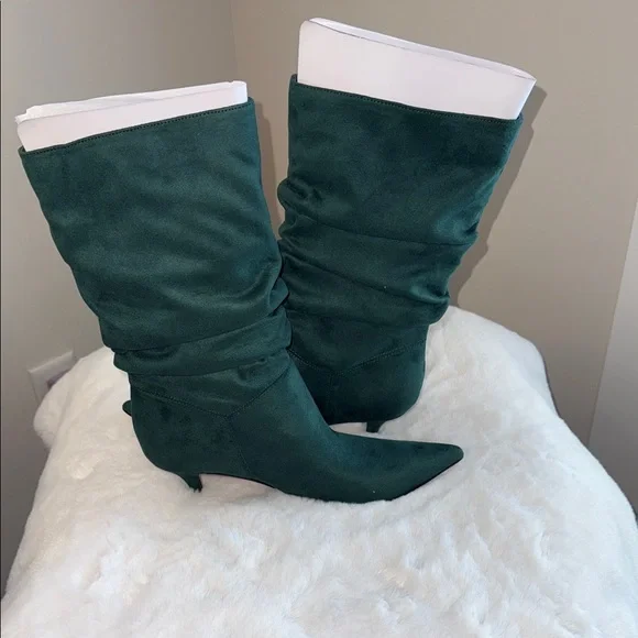 dark green dress boots Donna Carolina main image 1